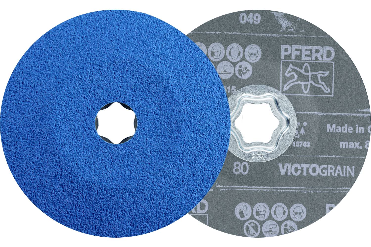 PFERD TOOLS 64112508 Fiberschijvenset Diameter 125 mm Korrelgrootte (num): 80 25 stuk(s)