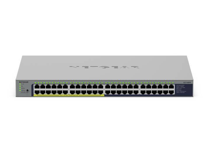 NETGEAR GS748PP-100EUS GS748PP Netwerk switch RJ45 48 poorten 96 GBit/s PoE-functie