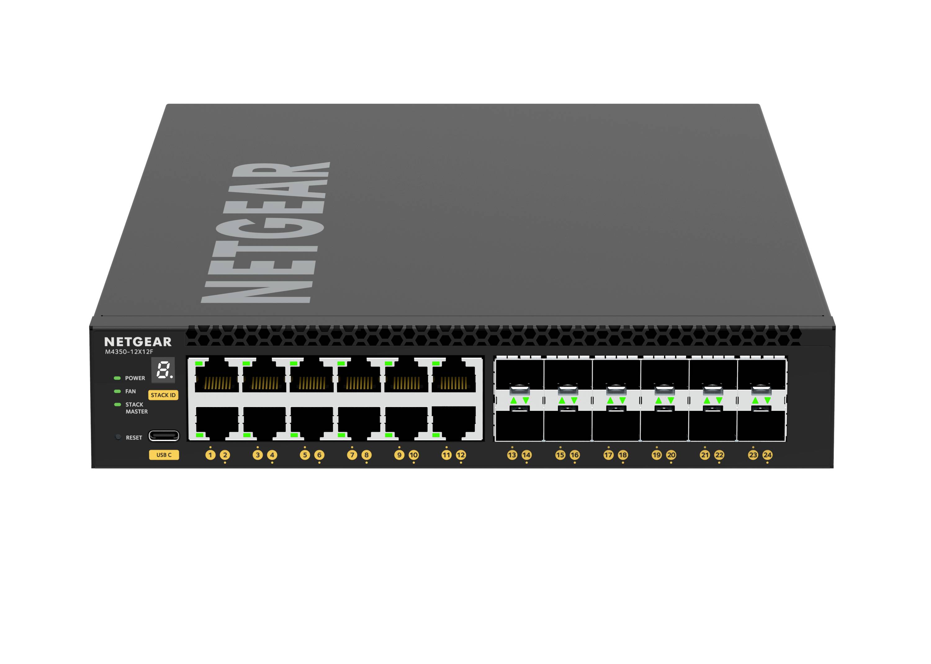 NETGEAR XSM4324-100NES M4350-12X12F Netwerk switch RJ45/SFP+ 480 GBit/s