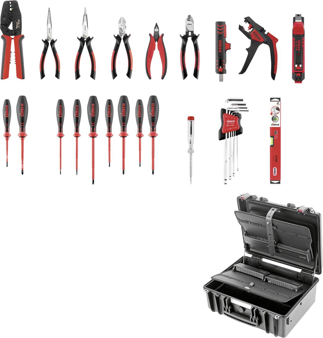 Cimco Gigant-S 176801 Verktygsv&auml;ska med utrustning (B x H x D) 478 x 214 x 412 mm