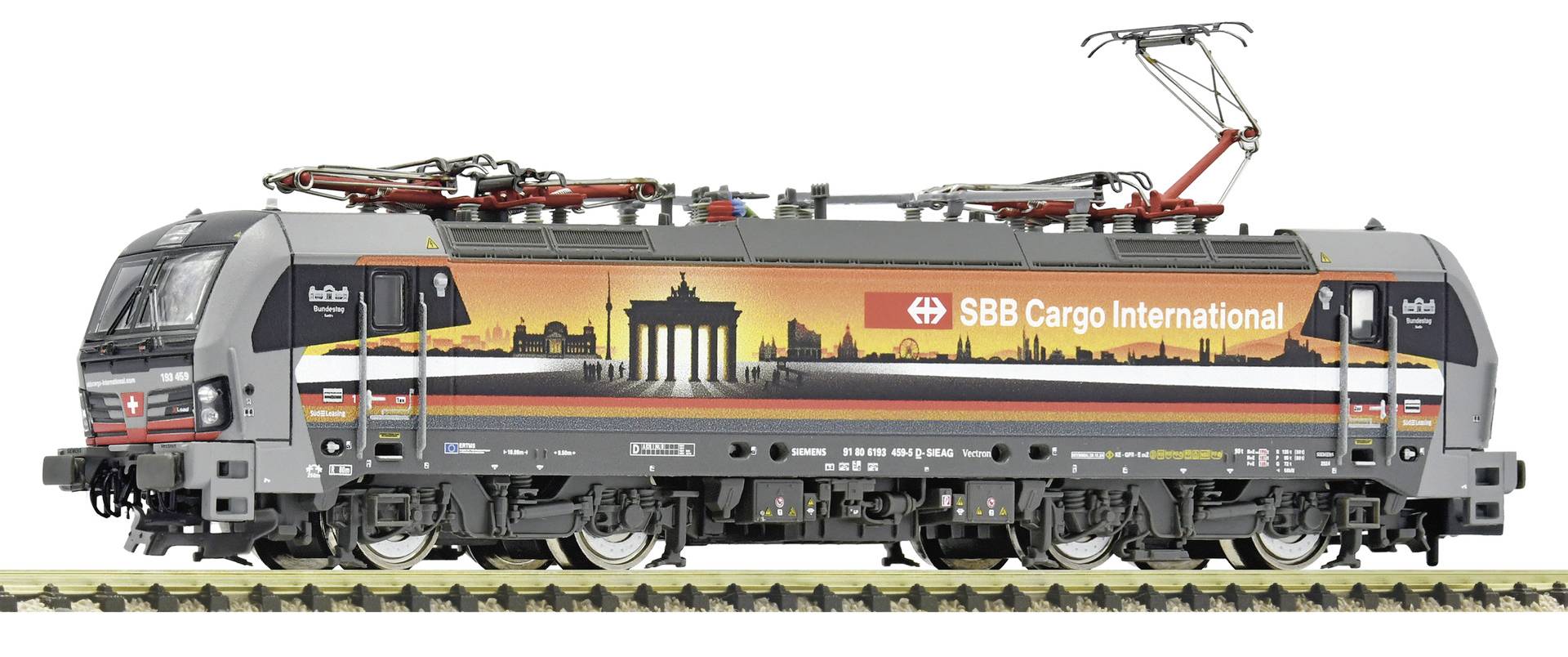 Fleischmann 7560074 N elektrische locomotief 193 459-5 &bdquo;Deutschlandpiercer&rdquo;, SBB Cargo International