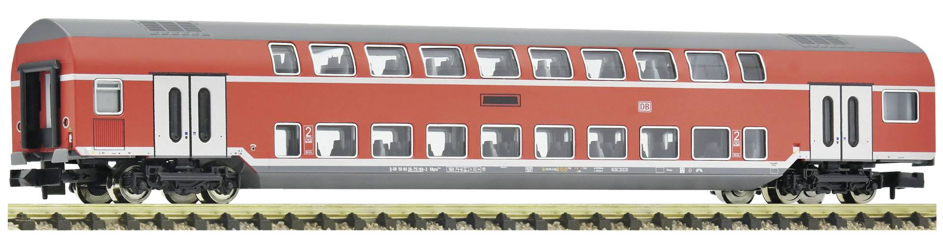 Fleischmann 6260081 N dubbeldeksrijtuig 2. Klasse, DB AG 2) Klasse, type G&ouml;rlitz, geslacht DBpz 753