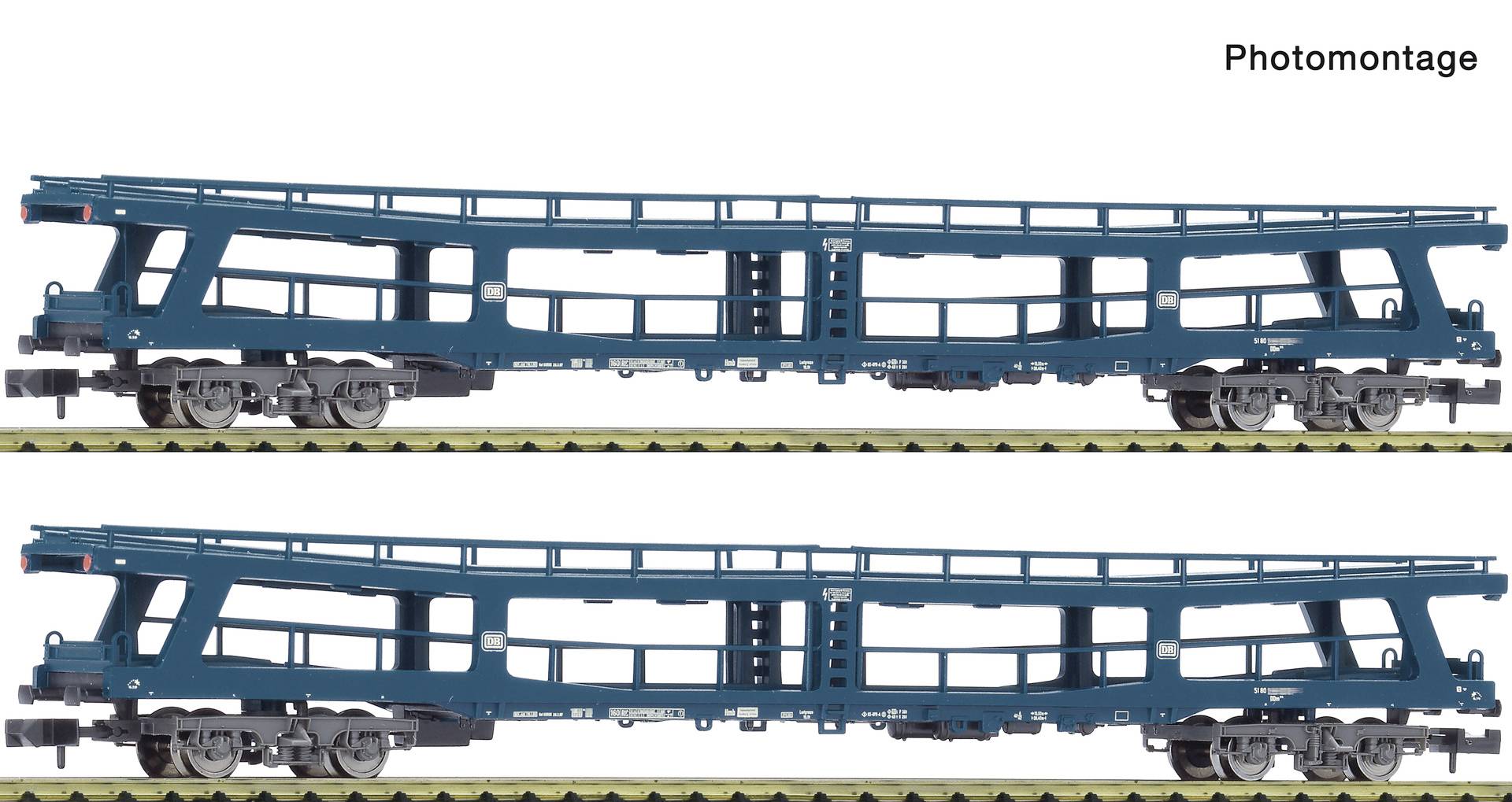 Fleischmann 6260066 N 2-delig Set: Reiswagen voor autotransport, DB