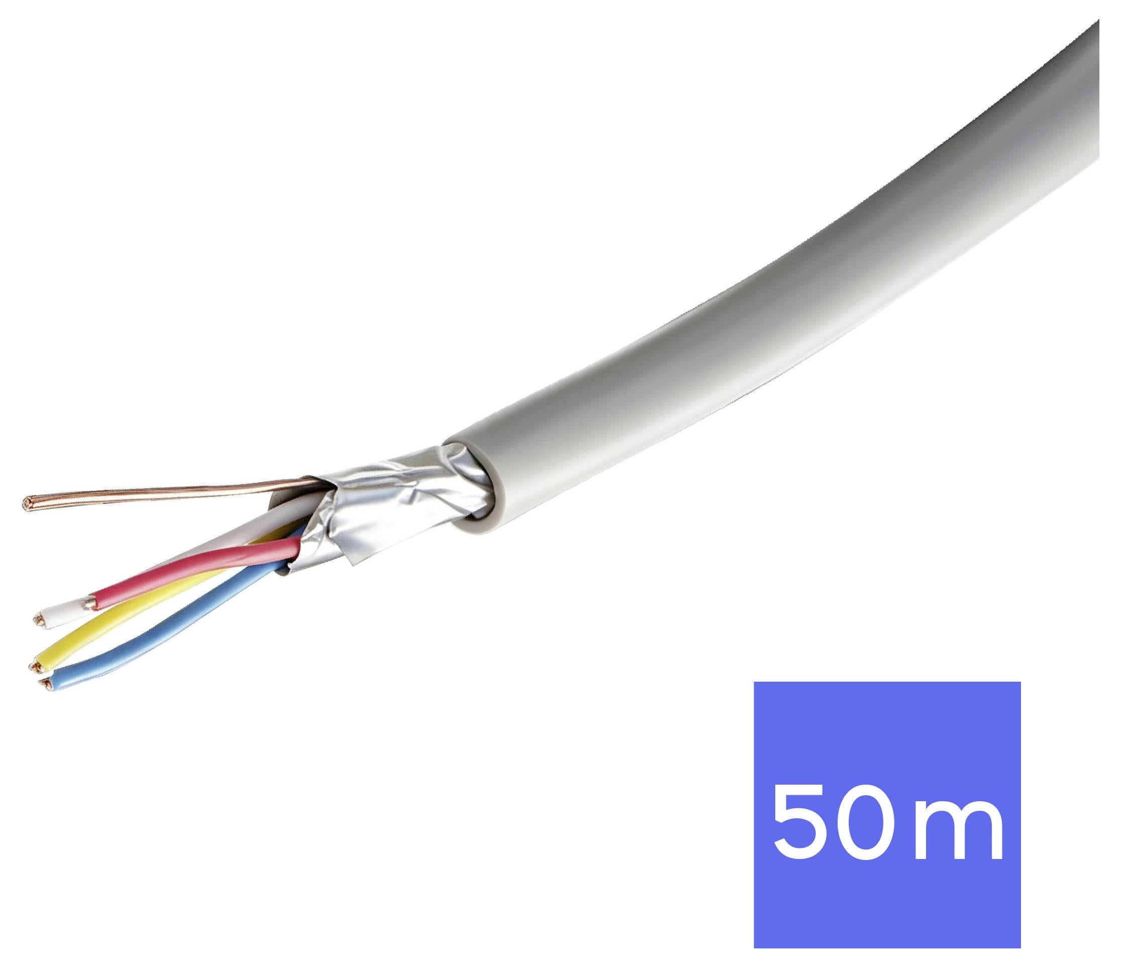 TRU COMPONENTS TC-15104564 kabel za telefon J-Y(ST)Y 2 x 2 x 0.28 mm² siva 50 m