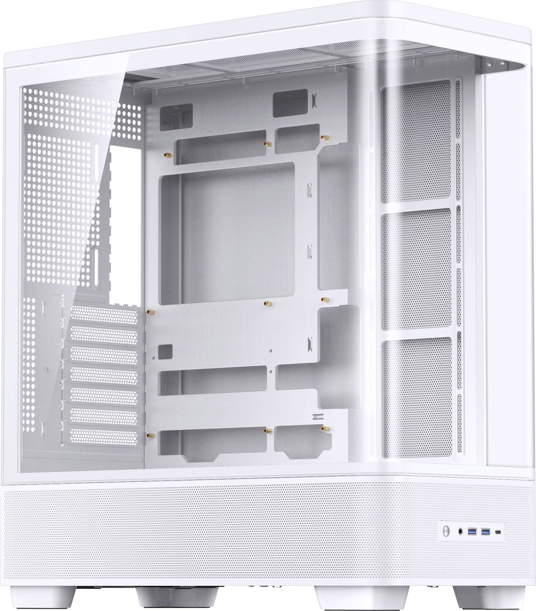 Jonsbo TK-5 Midi-tower PC-behuizing Wit Zijvenster