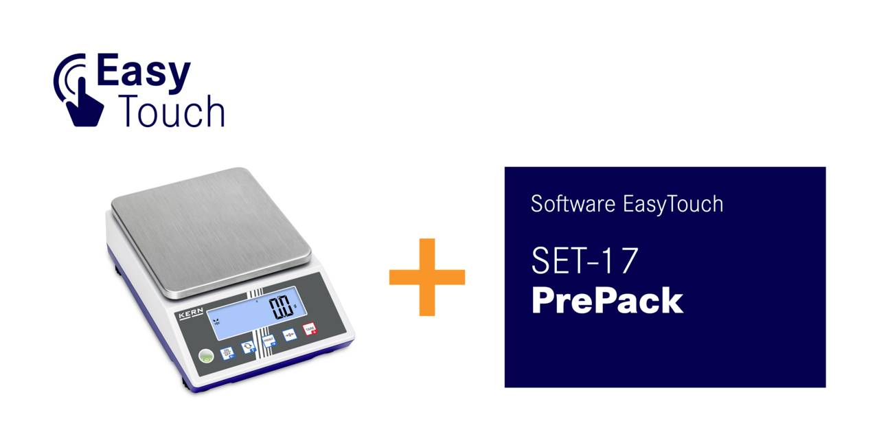 Kern PCJ 6000-1M-PREPACK PCJ 6000-1M-PREPACK Weegschaal voor voorverpakte producten Weegbereik (max.) 6000 g Resolutie 0.1 g werkt op stekkernetvoeding