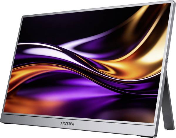 Arzopa  LCD zaslon  Energetska učinkovitost 2021 D (A - G) 39.6 cm (15.6 palac) 1920 x 1080 piksel 16:9 25 ms HDMI™, USB-C®, USB domaćin IPS LCD