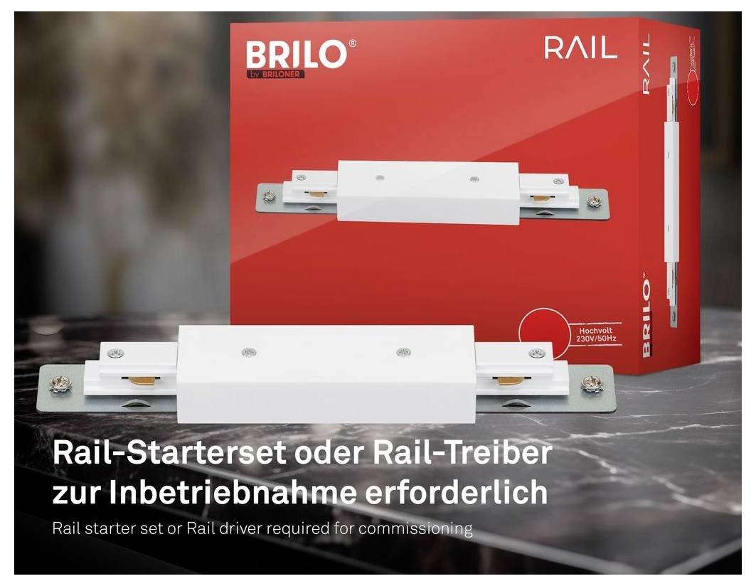 Briloner 8001026 komplet visokonaponskog sustava šina U-šina GU10 bijela-9