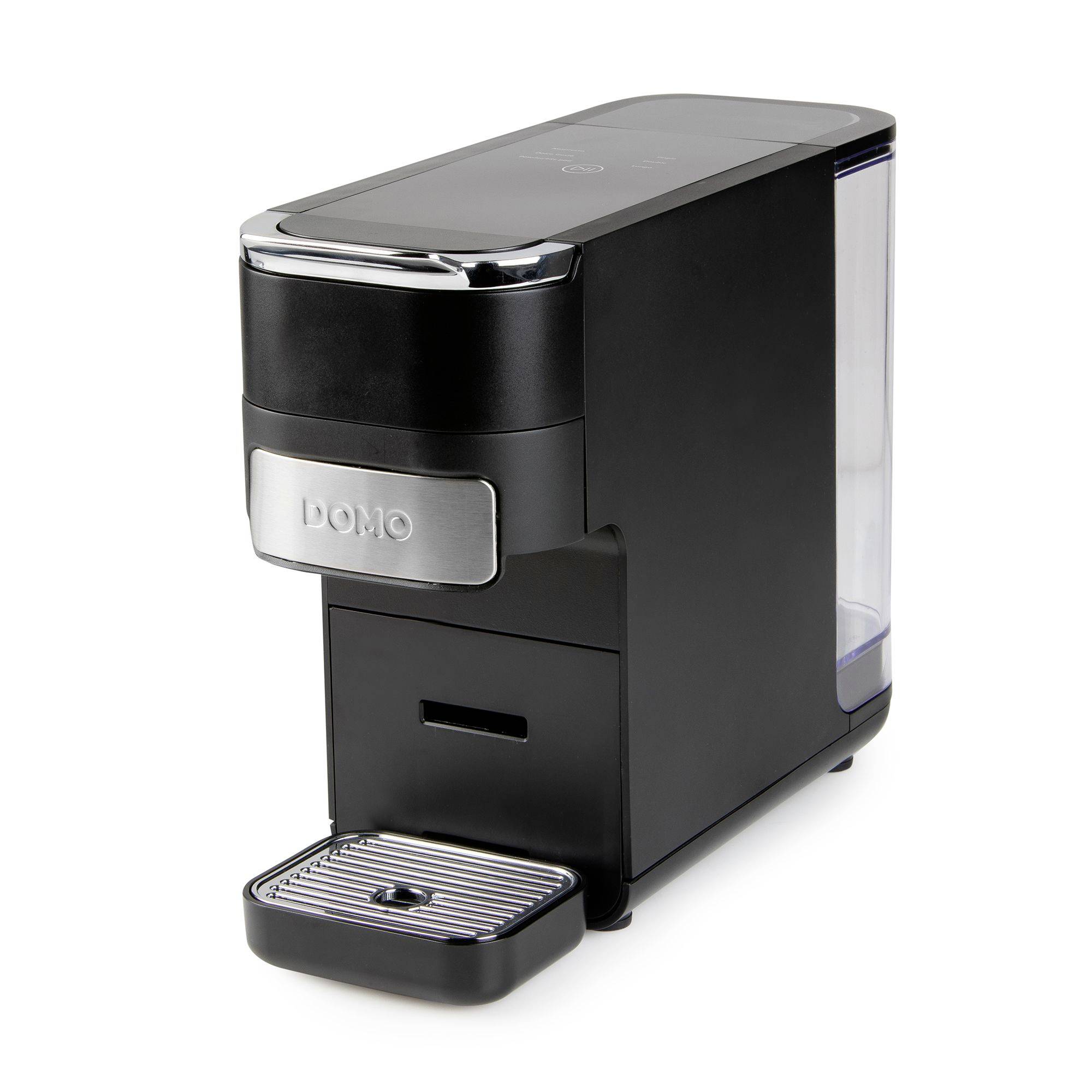 DOMO DO748K Capsulemachine Zwart Capaciteit koppen: 1 E.S.E. pad compatible, Met filterkoffie-functie, One Touch
