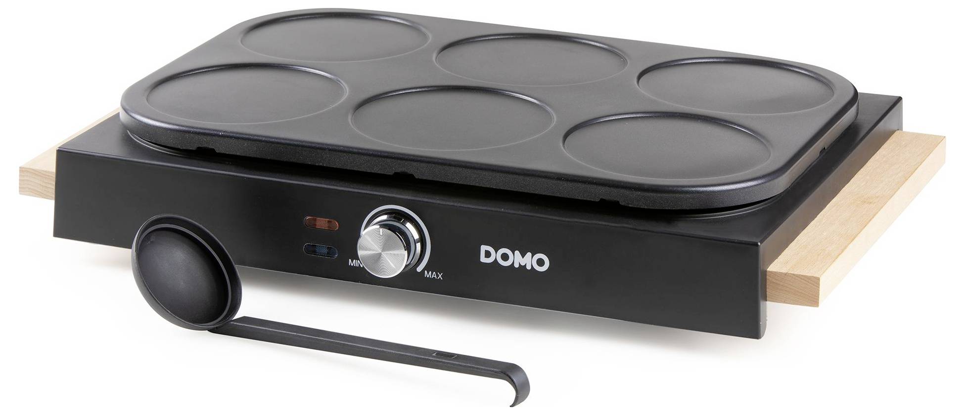 DOMO DO8717PN aparat za palačinke premaz protiv lijepljenja, bezstupanjski regulator temperature, indikatorska lampica c-5