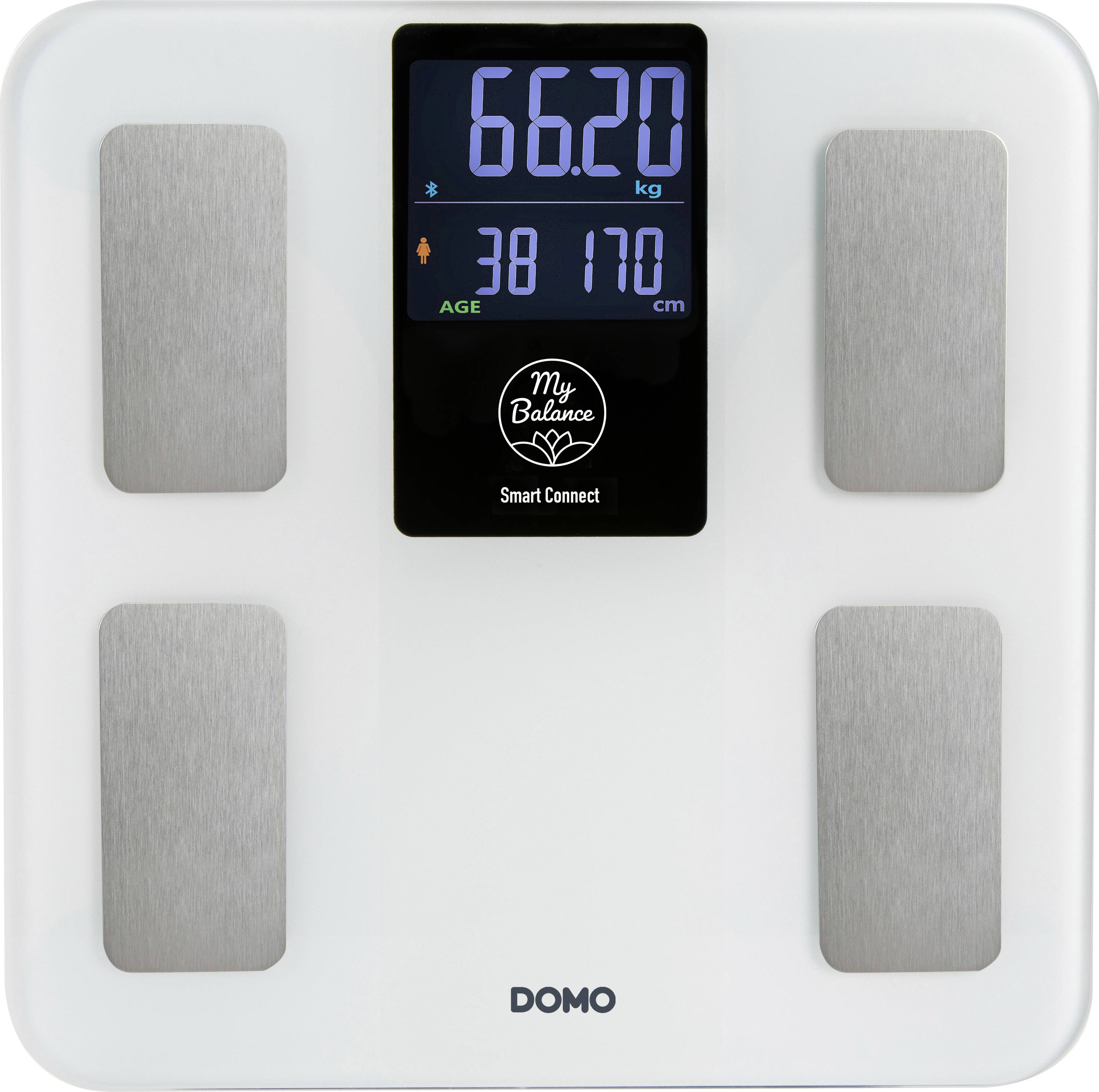 DOMO DO9305W Analyse-personenweegschaal Digitaal Weegbereik (max.): 180 kg Wit