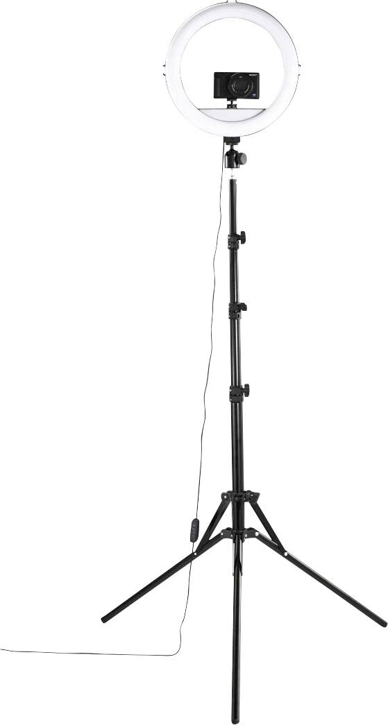 Hama SpotLight Steady 120 III Smartphonehouder Zwart, Wit Incl. smartphonehouder, Bluetooth
