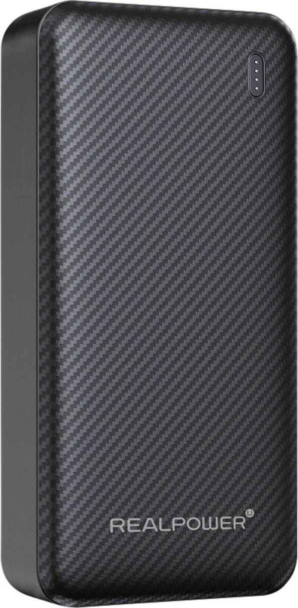 RealPower  powerbank (rezervna baterija) 20.000 mAh Quick Charge, Power Delivery  USB a, USB-C® crna