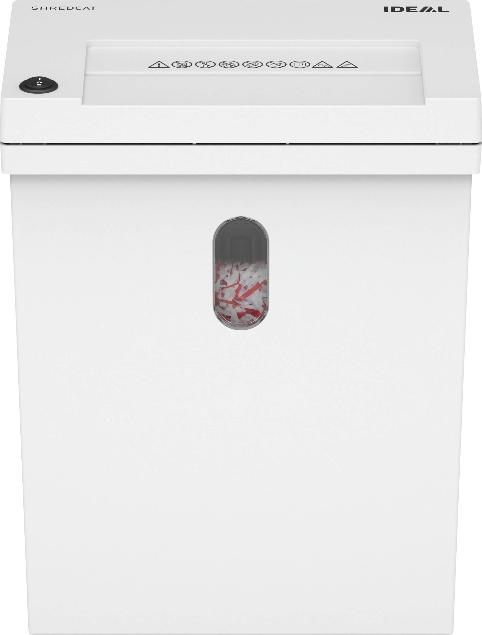 Krug & Priester IDEAL SHREDCAT 8100 Papierversnipperaar 10 vellen Cross cut 5 x 30 mm P-4 20 l Ook geschikt voor Paperclips, Nietjes, Creditcards