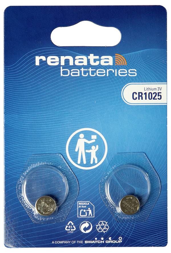 Renata kutija za gumbaste baterije CR 1025 3 V 2 St. 30 mAh Li-MnO2