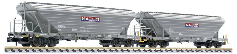 Liliput L260229 N 2-delig Set, Graantransportwg., Uagpps, Nacco, Duitsland, EP.VI.