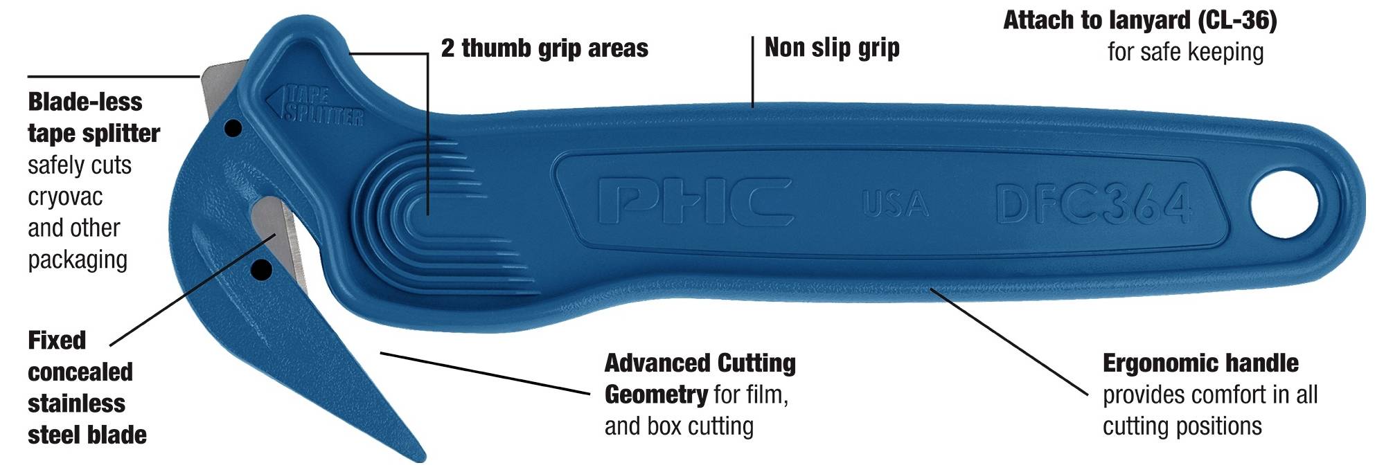 PHC DFC364MD Kvalitetni nož, rezač 1 St.-3