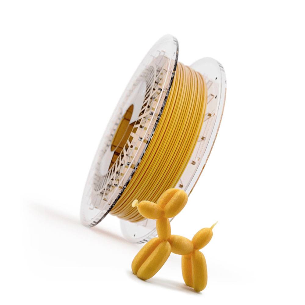 Recreus FGO175500 Filaflex 82A Filament TPU, Flexibel filament Flexibel, Geurarm, Chemisch bestendig 1.75 mm 500 g Goud 1 stuk(s)