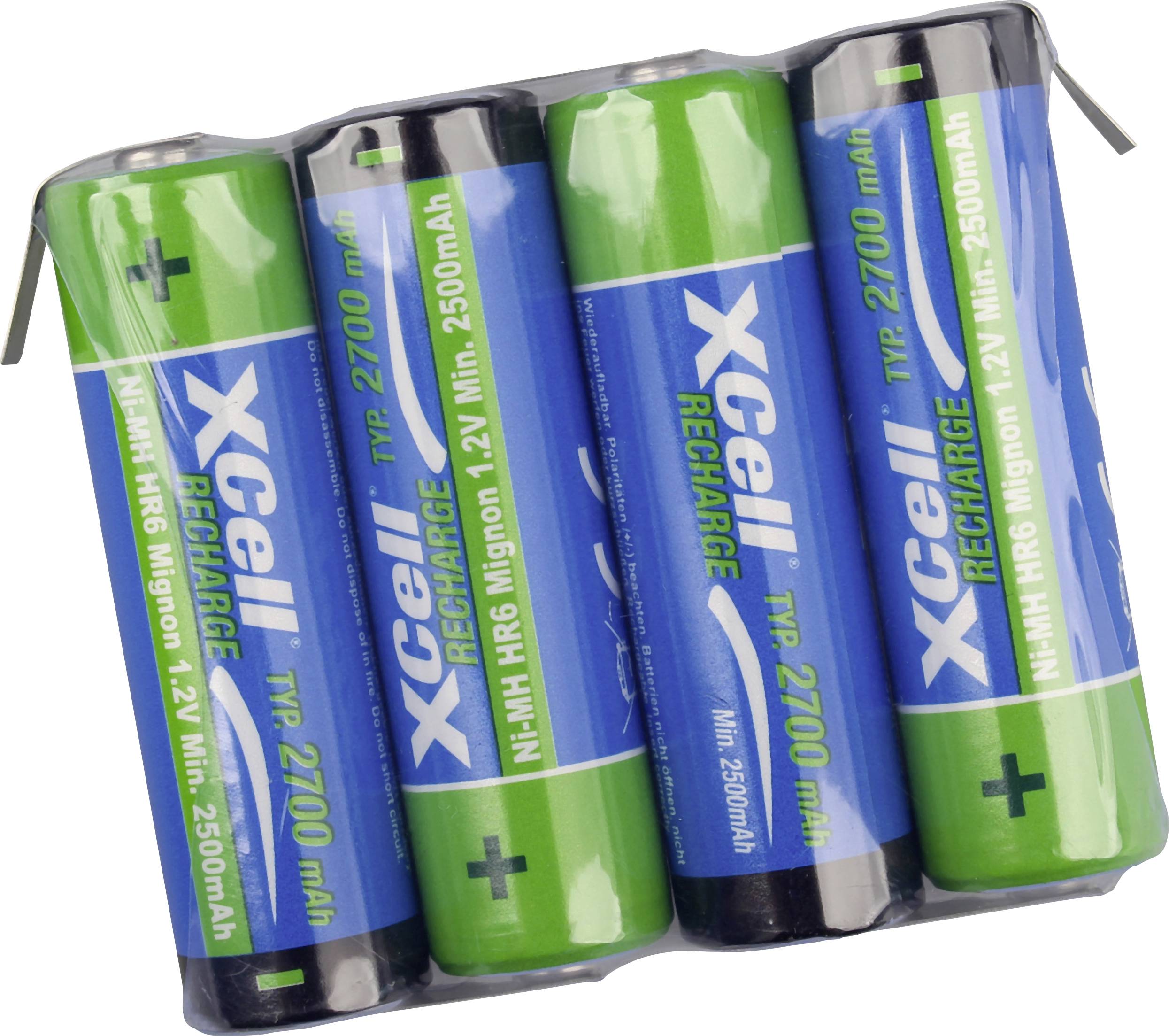 XCell Accupack Aantal cellen: 4 Batterijgrootte: AA (penlite) NiMH 4.8 V 2700