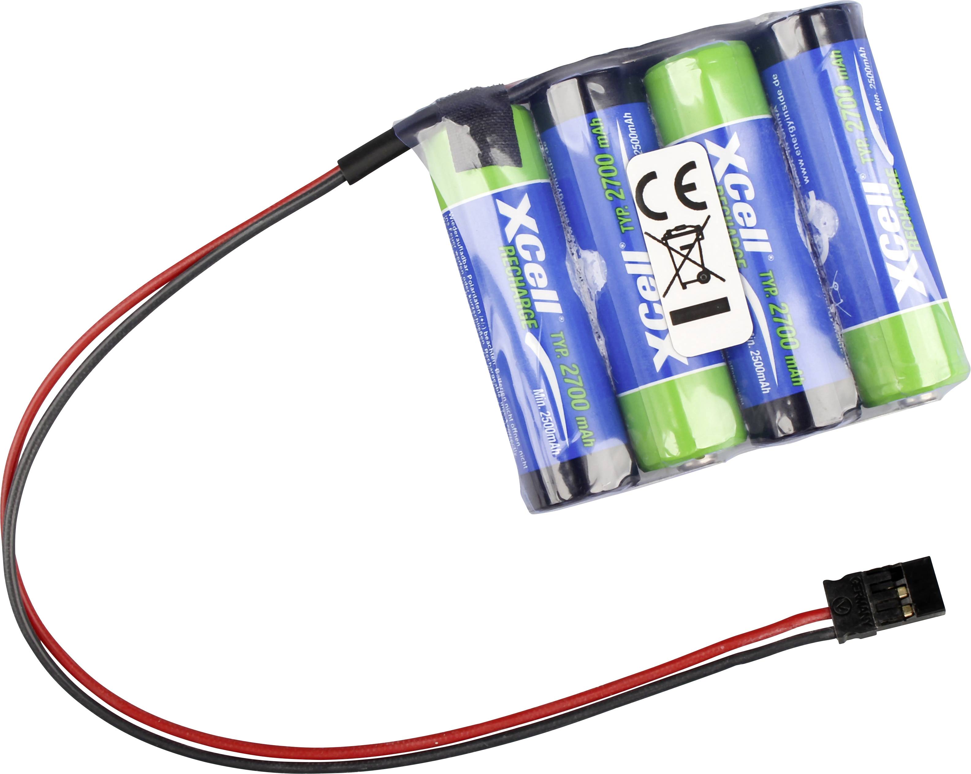 XCell Accupack Aantal cellen: 4 Batterijgrootte: AA (penlite) NiMH 4.8 V 2700