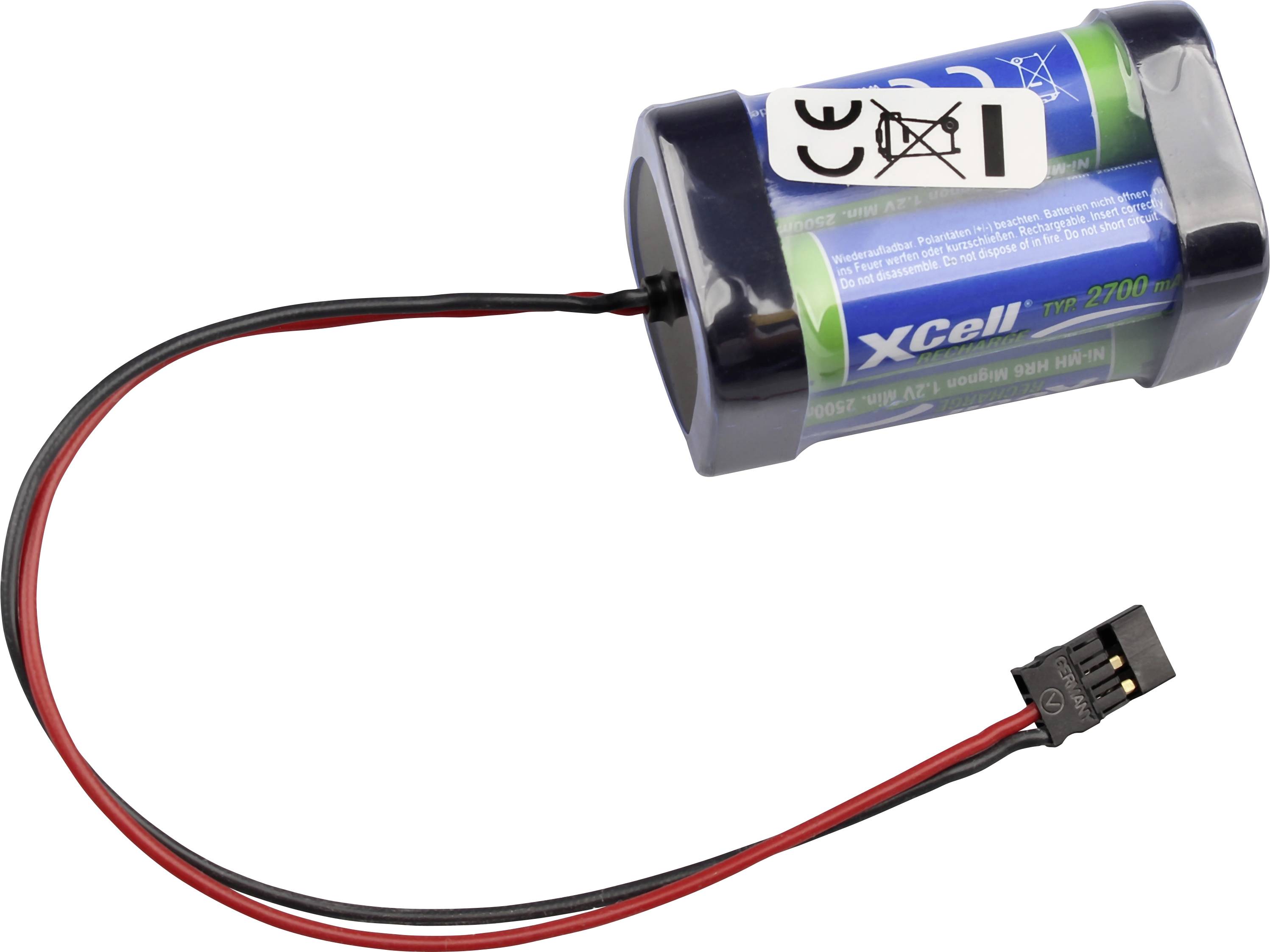 XCell Accupack Aantal cellen: 4 Batterijgrootte: AA (penlite) NiMH 4.8 V 2700