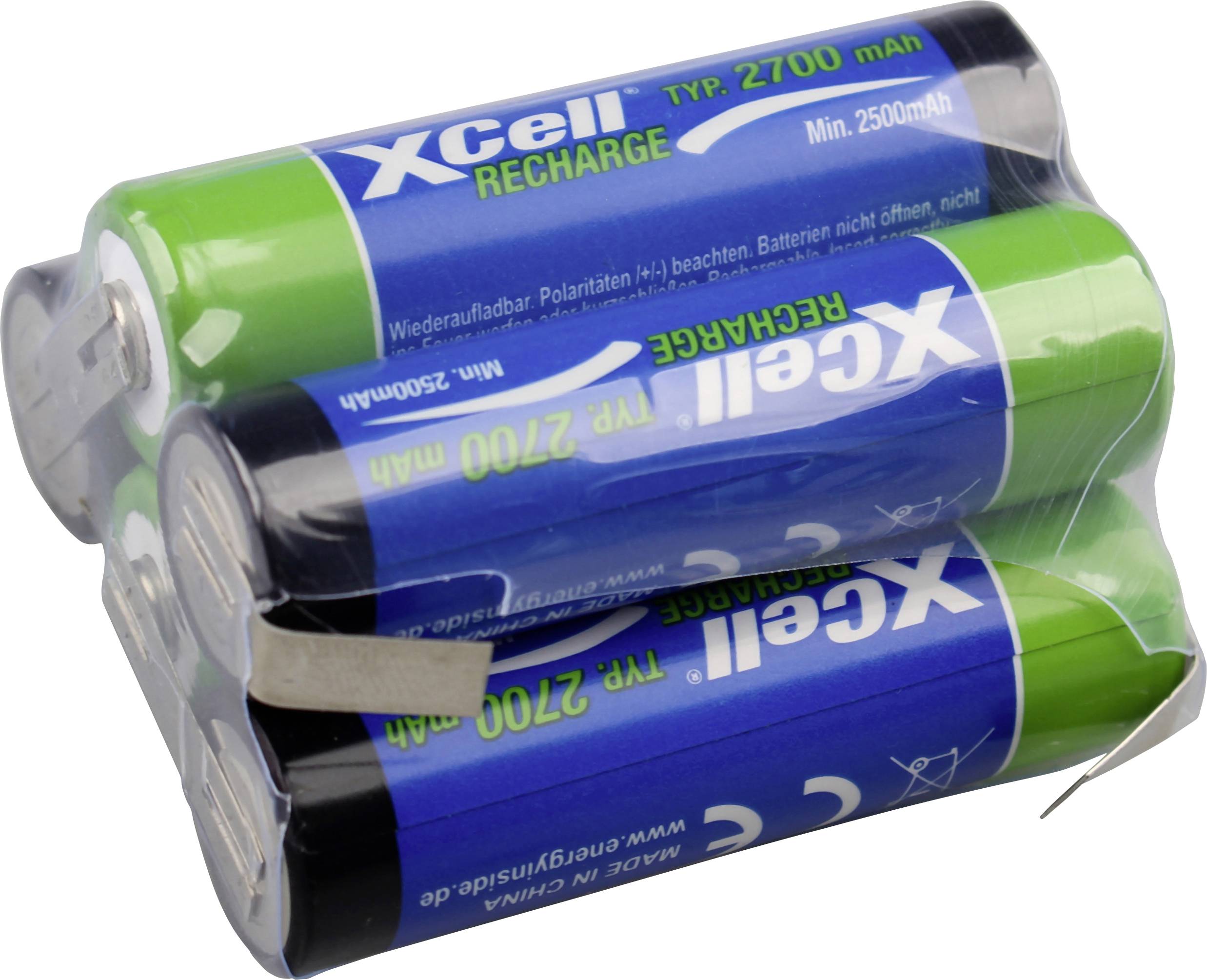XCell Accupack Aantal cellen: 5 Batterijgrootte: AA (penlite) NiMH 6.0 V 2700