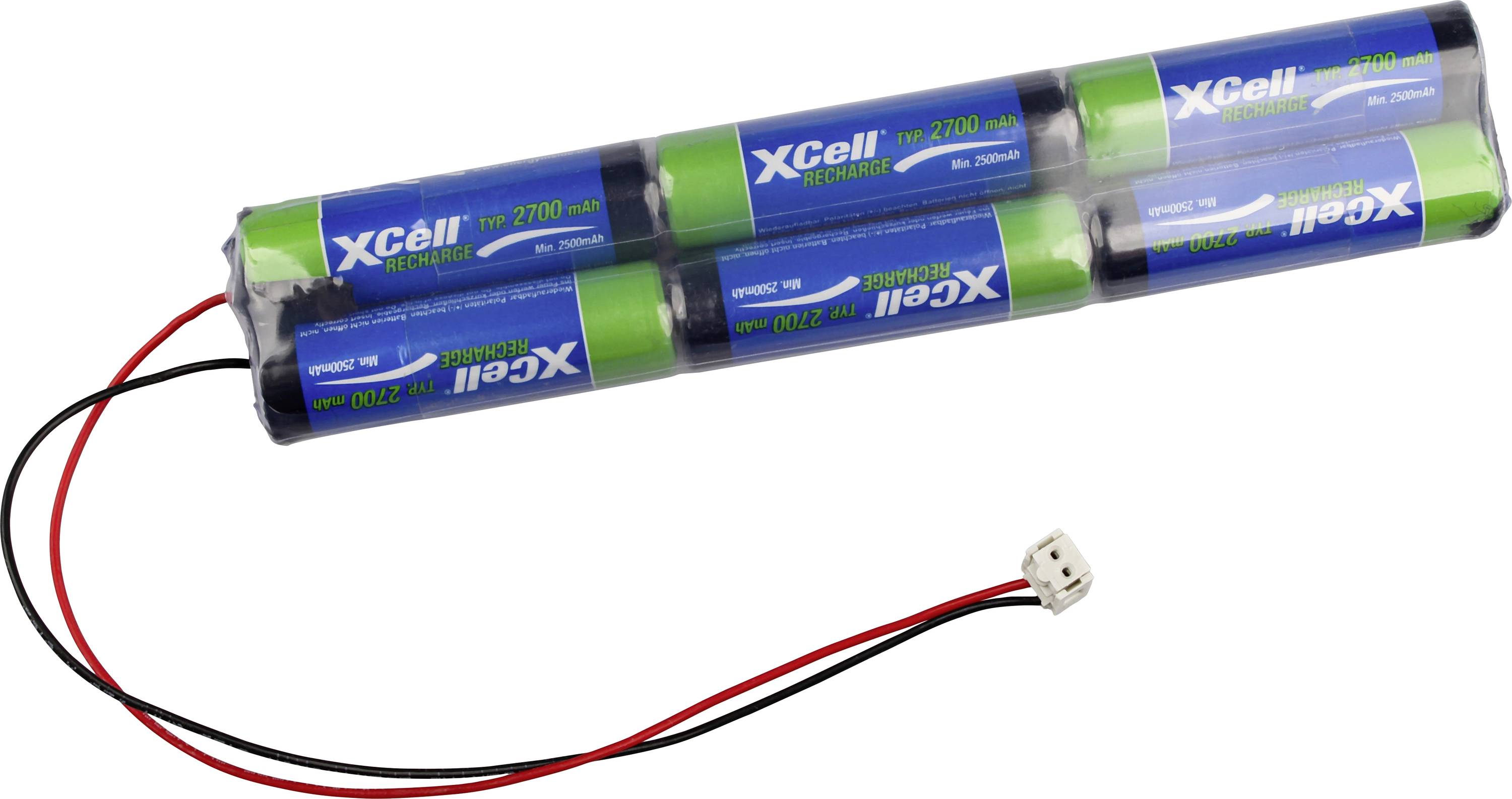 XCell Accupack Aantal cellen: 6 Batterijgrootte: AA (penlite) NiMH 7.2 V 2700