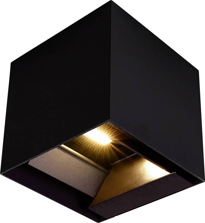 V-TAC VT-409CCT-B 23770-1 Wandlamp op zonne-energie met bewegingsmelder LED 9 W Zwart