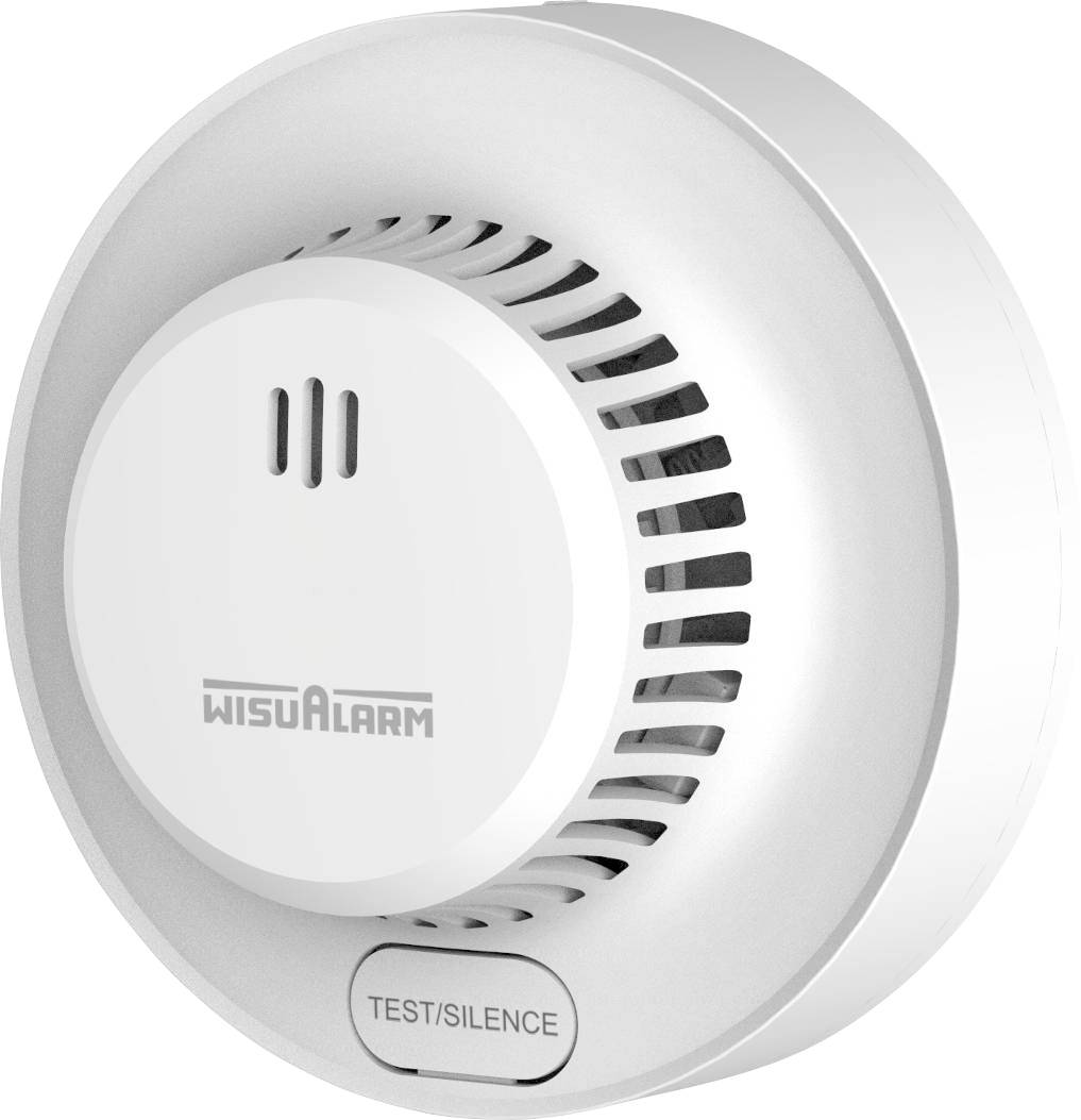 Wisualarm DHI-HY-SA13A Rookmelder Incl. batterij (10 jaar) werkt op batterijen (&Oslash; x h) 98 mm x 37.5 mm