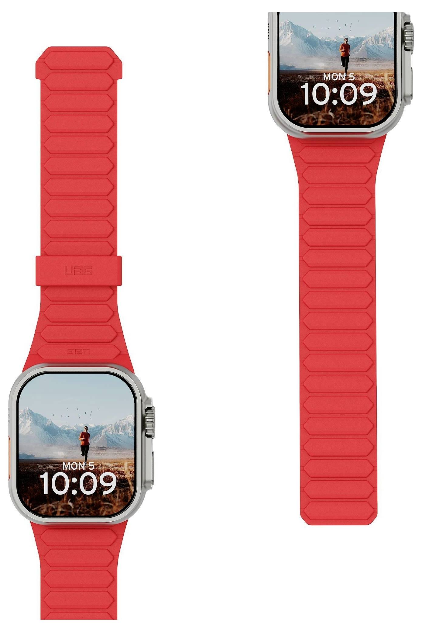 UAG Strap 42 mm, 44 mm, 45 mm, 46 mm, 49 mm pepelasto siva, lava Watch SE, Apple watch 42 mm-1
