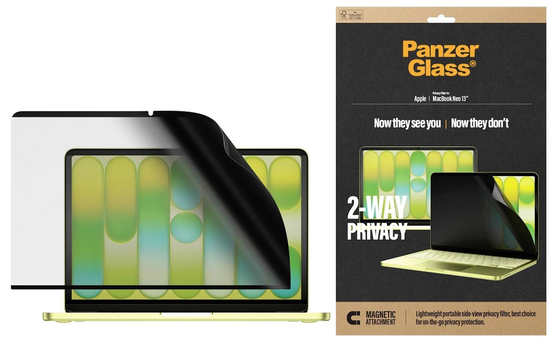 PanzerGlass 2-Way Privacy zaštitno staklo zaslona Apple MacBook Neo 13'' 1 St. PG51875-2