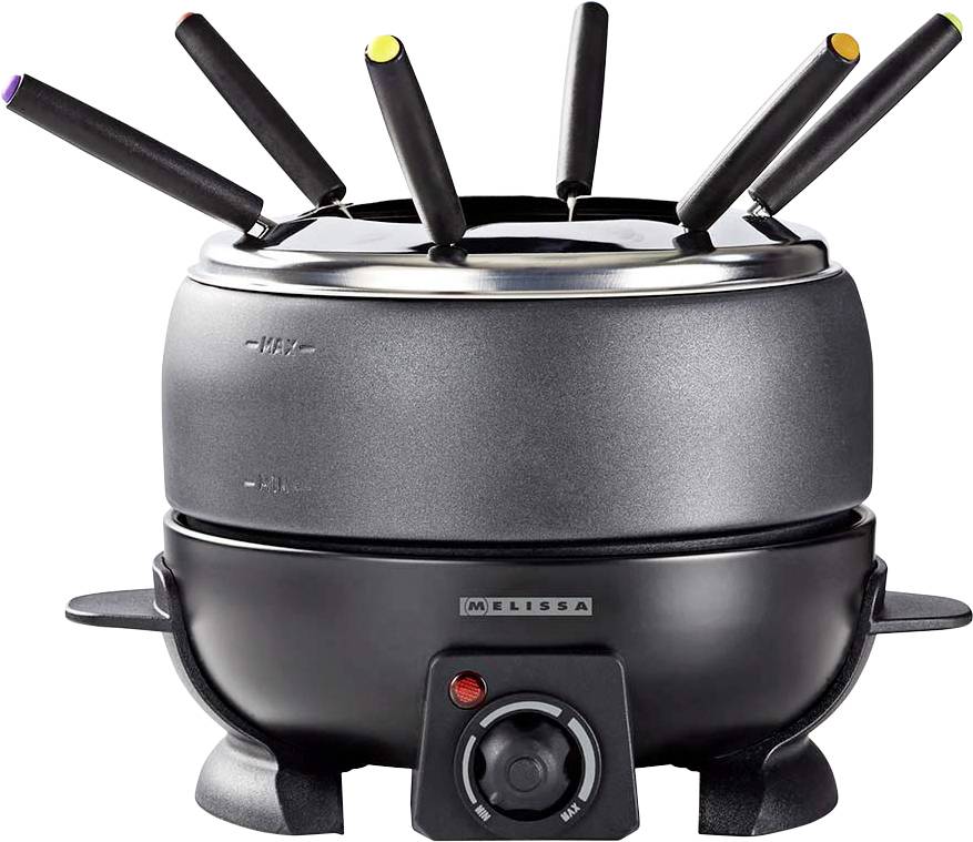Melissa 16310236 Fondue 800 W Kabelgebonden, Oververhittingsbeveiliging Zwart