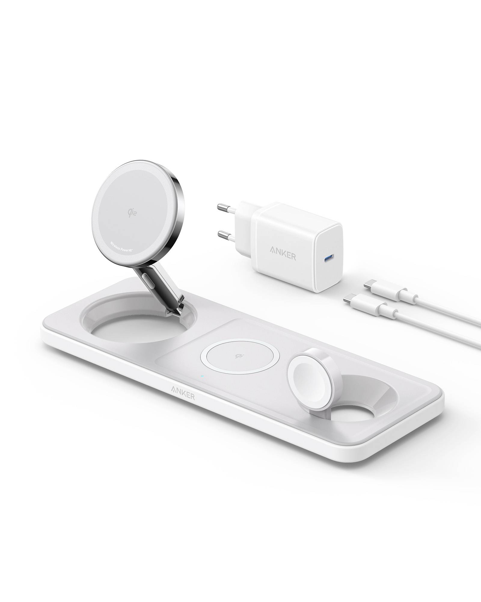 Anker Laadadapter  MagGo Magnetic Charger Pad white B25M1321 Wit