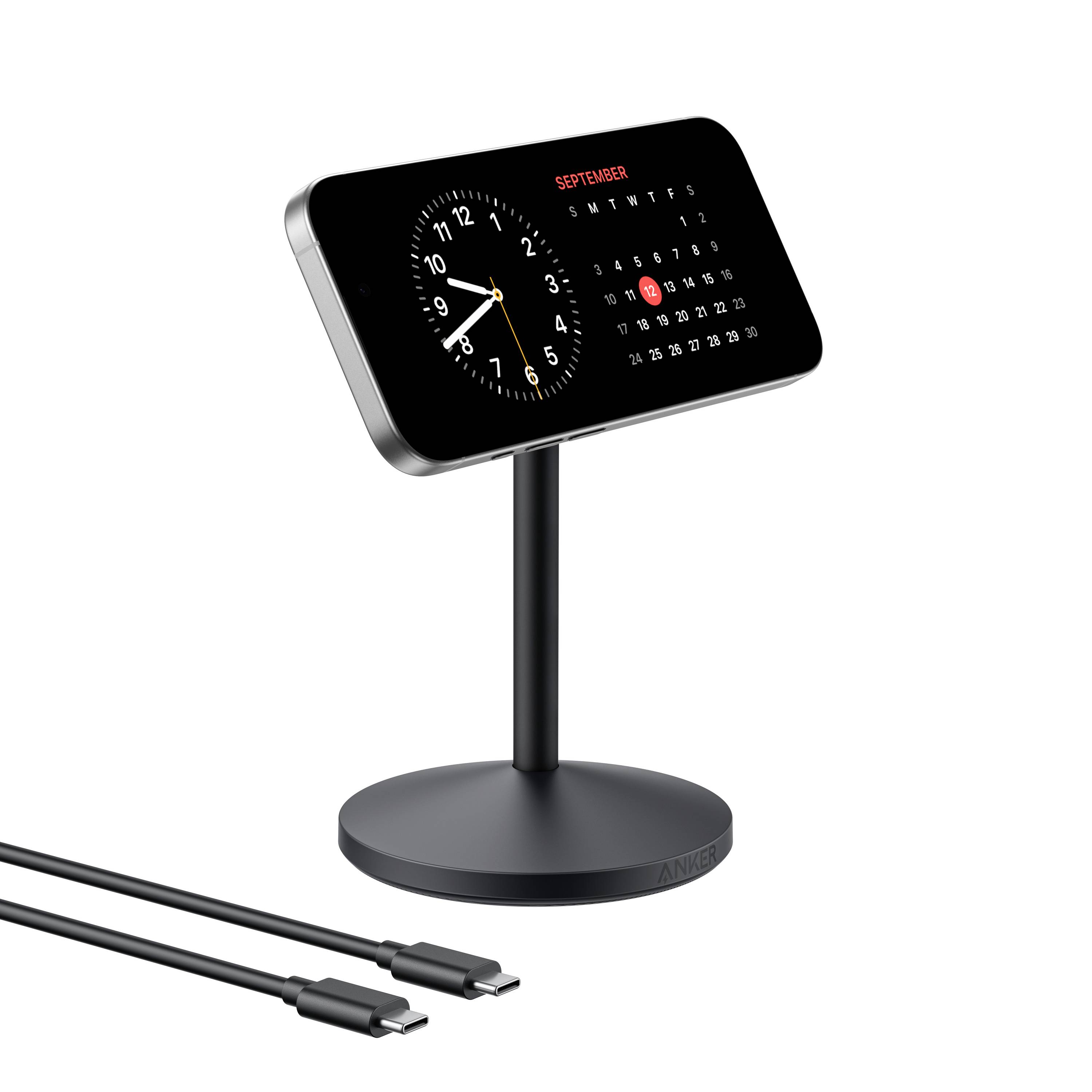 Anker Laadadapter 15 W  MagGo Wireless Charger Stand black A25X1H11 Zwart