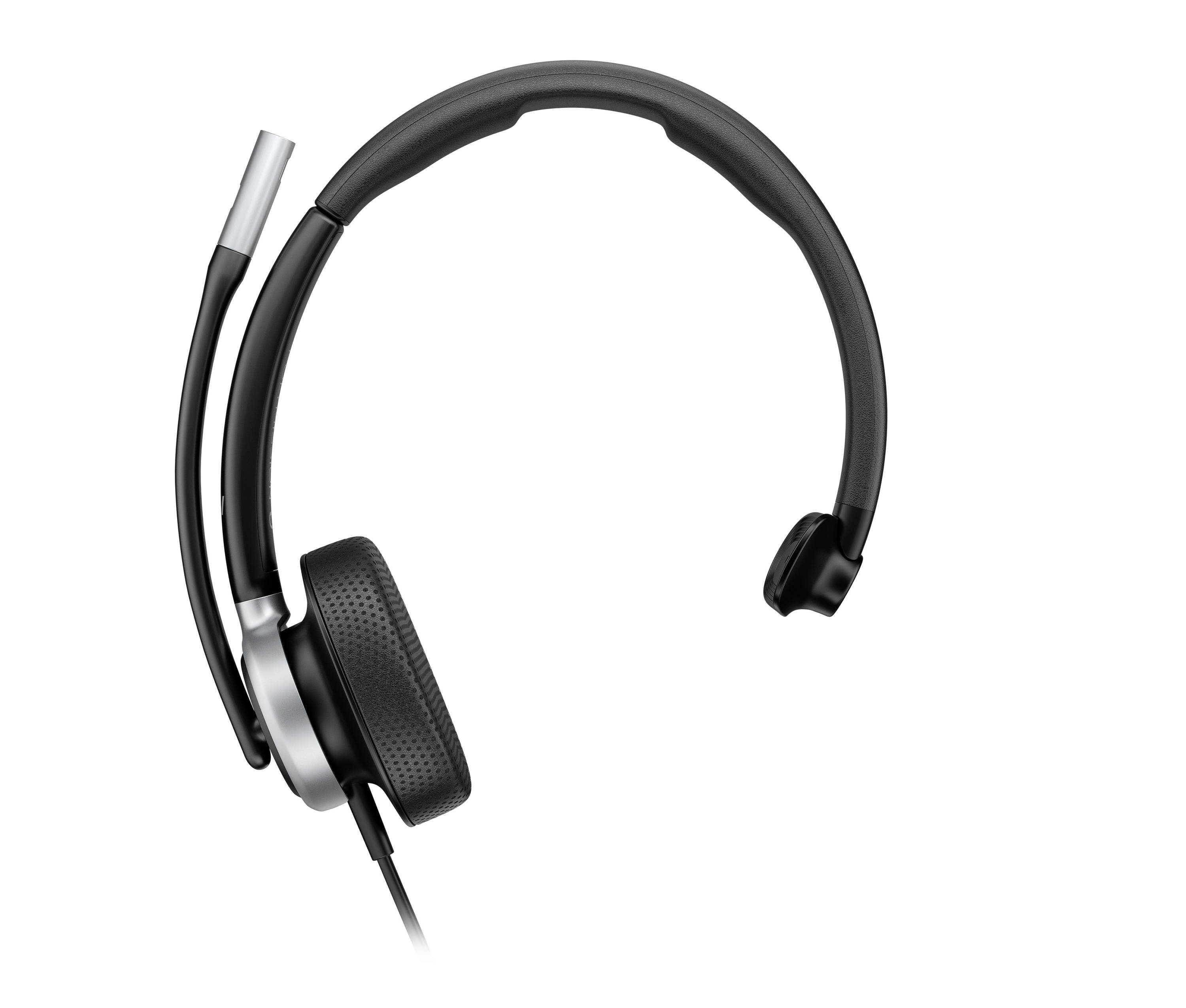 HP Poly HP Poly Mission 615 USB Wired Headset On Ear headset Zwart