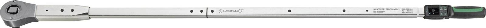 Stahlwille MANOSKOP 714R/100 eClick 96501100 Momentsleutel Kalibratie (ISO) Met ratel 3/4 (19 mm) 100 - 1000 Nm