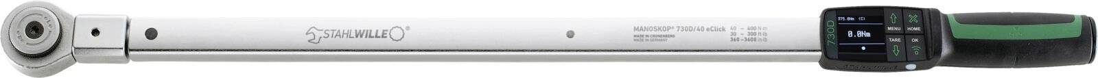 Stahlwille MANOSKOP 730DR/40 eClick 96501240 Momentsleutel Kalibratie (ISO) Met ratel 3/4 (19 mm) 40 - 400 Nm