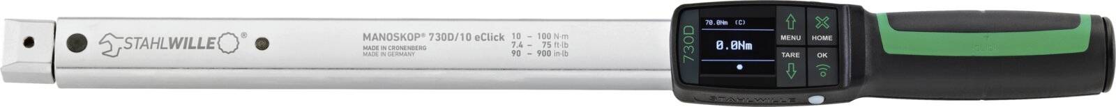 Stahlwille MANOSKOP 730D/10 eClick 96501410 Momentsleutel Kalibratie (ISO) 9 x 12 mm 10 - 100 Nm