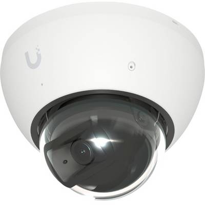 Sigurnosna nadzorna kamera s bijelom kupolom i tamnom tintirane ribljim okom, prikazana na običnoj pozadini.