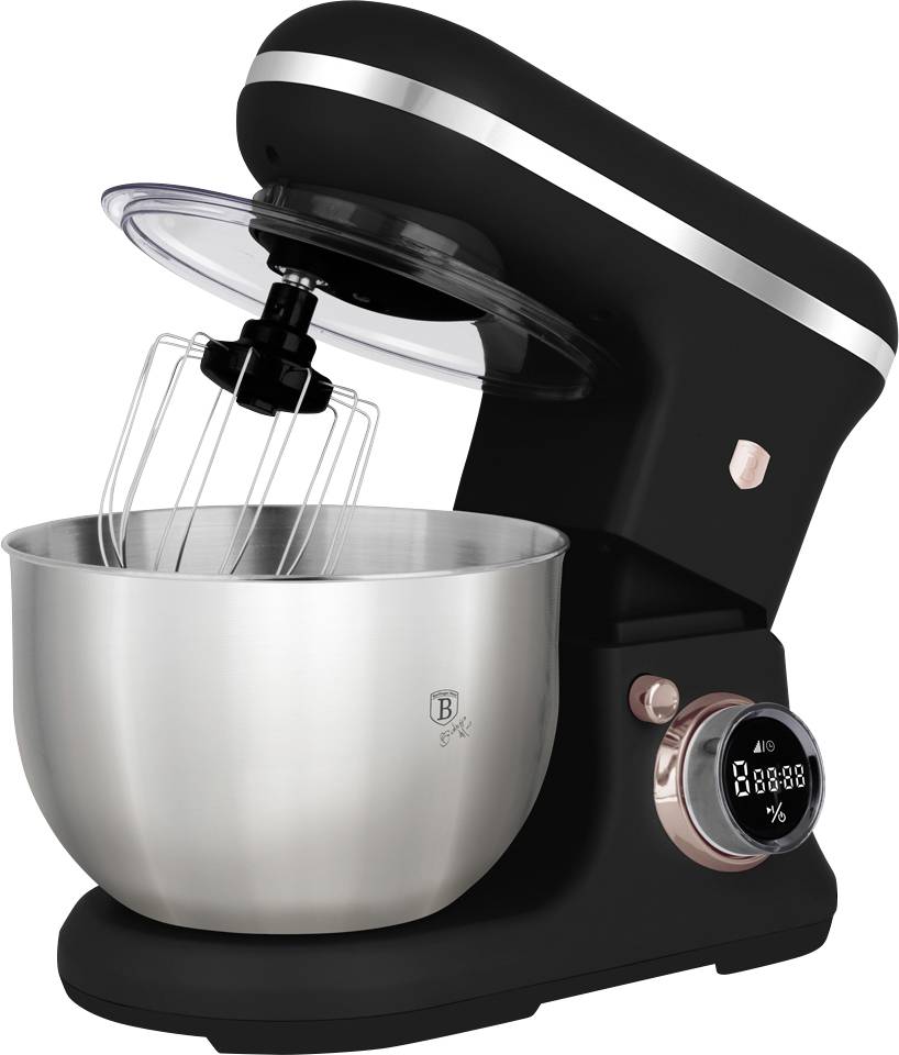 BerlingerHaus BH/9897 Foodprocessor 1500 W Zwart, Rose gold