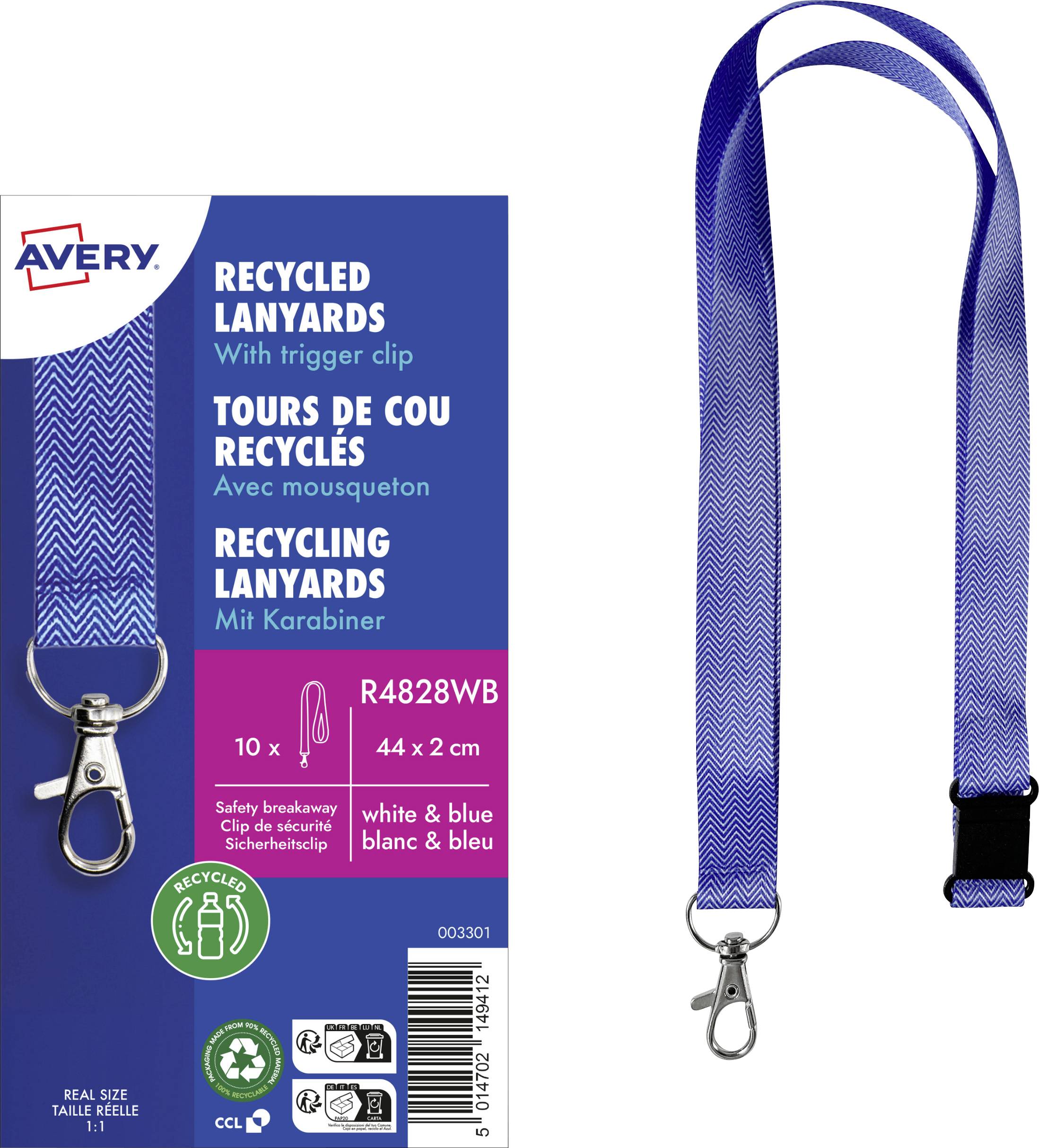 Avery-Zweckform R4828WB Textielband (l x b) 440 mm x 20 mm 10 stuk(s)