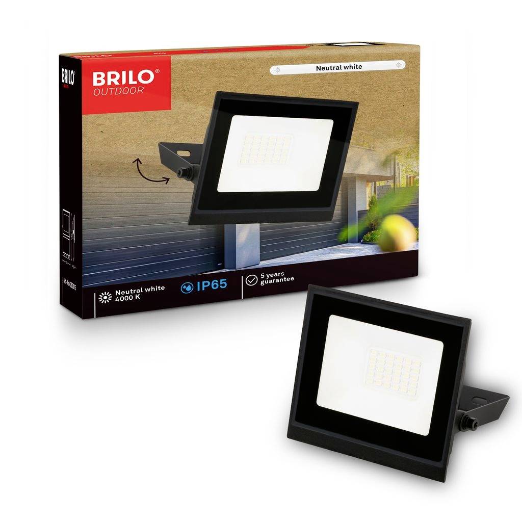 Briloner VARO 4050015 LED-buitenlamp (wand) 20 W Lichtkleur (naam): Neutraalwit