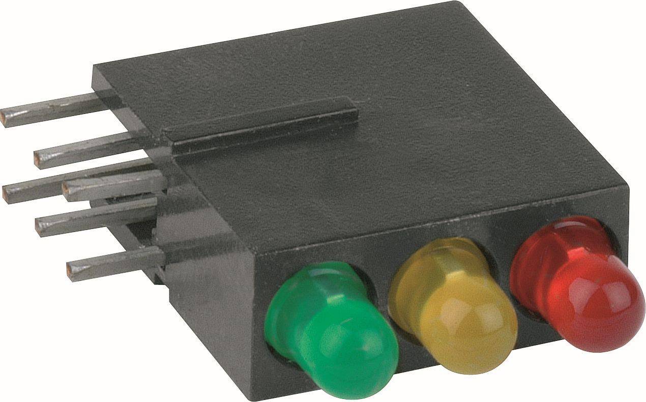 Mentor LED-module Rood, geel, groen 20 mcd 60 &deg;, 40 &deg; 20 mA 2.2 V