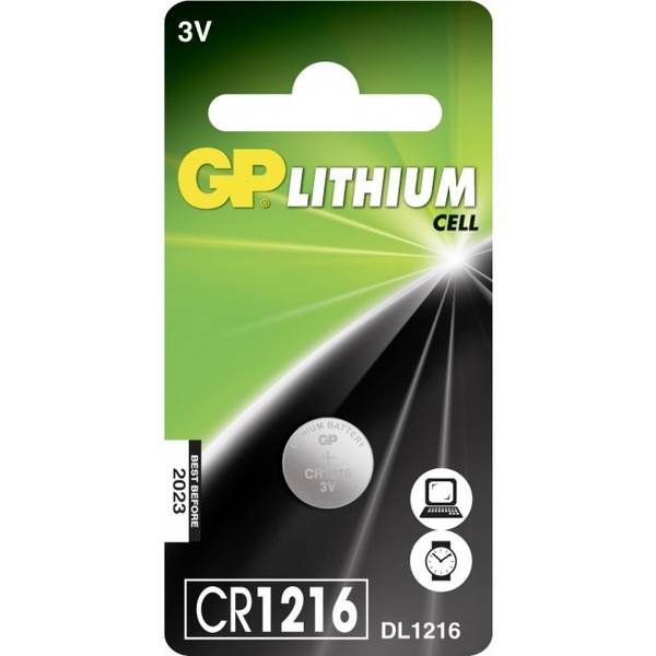 GP gumbasta baterija CR 1216 3 V 1 St. 25 mAh Li-MnO2 GPCR1216STD144C1