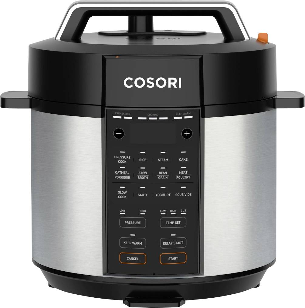 Cosori Pressure Cooker Multicooker 1100 W Zilver, Zwart