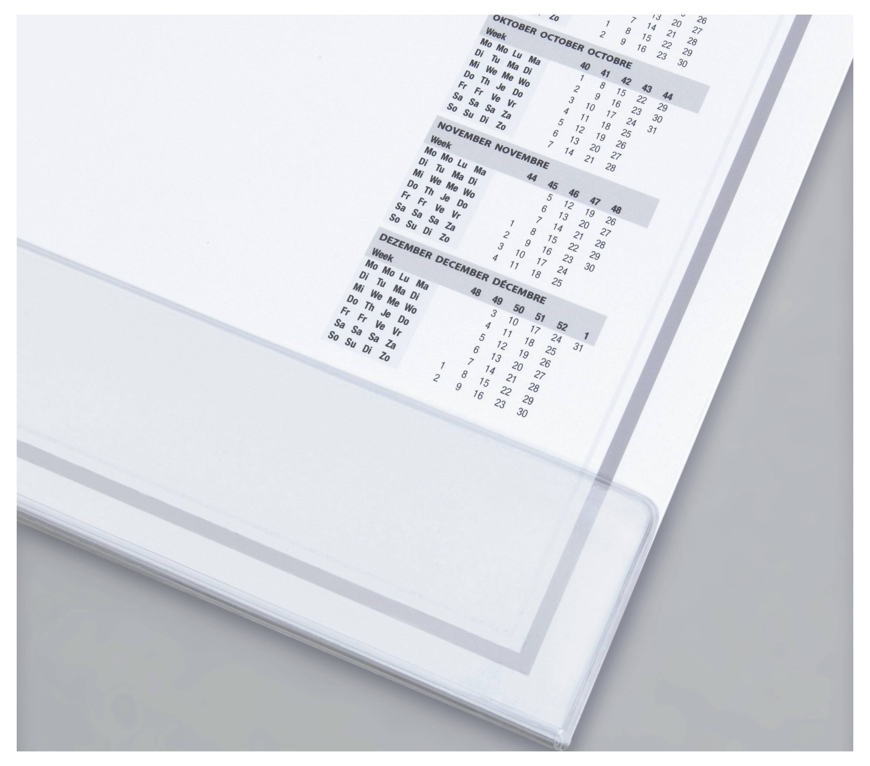 Sigel H7366 podloga za pisanje 2-godišnji kalendar , tjedni plan 2027, 2028 prozirna zaštitna letvica (Š x V) 59.5 cm x -1