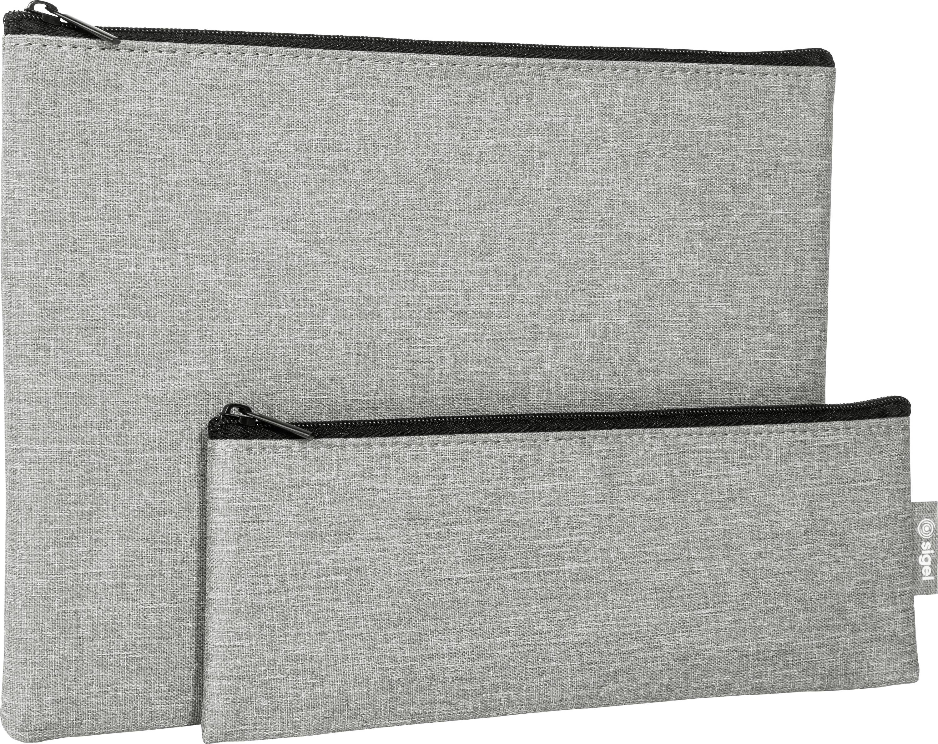 Sigel Organizer Set 25 x 18 x 1 cm 22 x 18 x 1 cm Tas voor accessoires Lichtgrijs