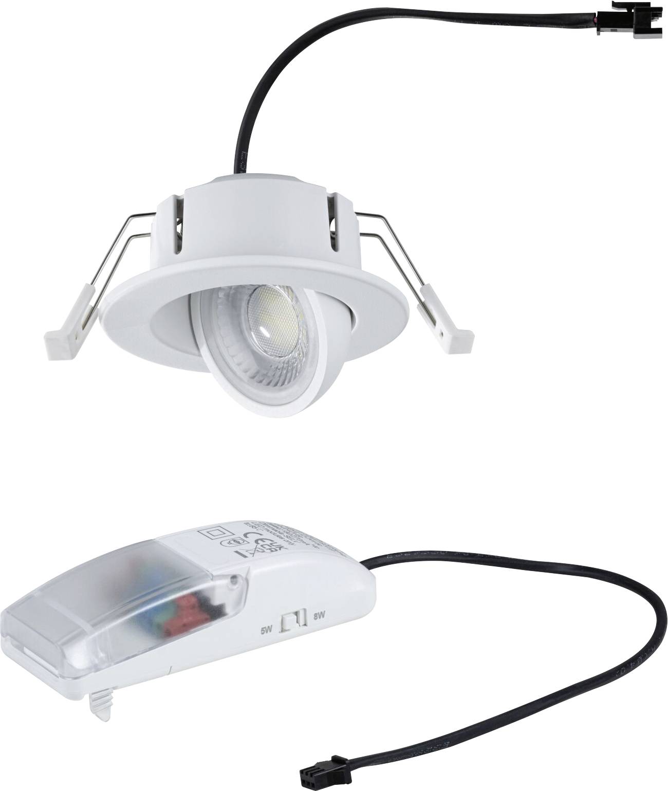 Paulmann 92411 LED-inbouwlamp LED 5 W, 8 W Wit (mat)