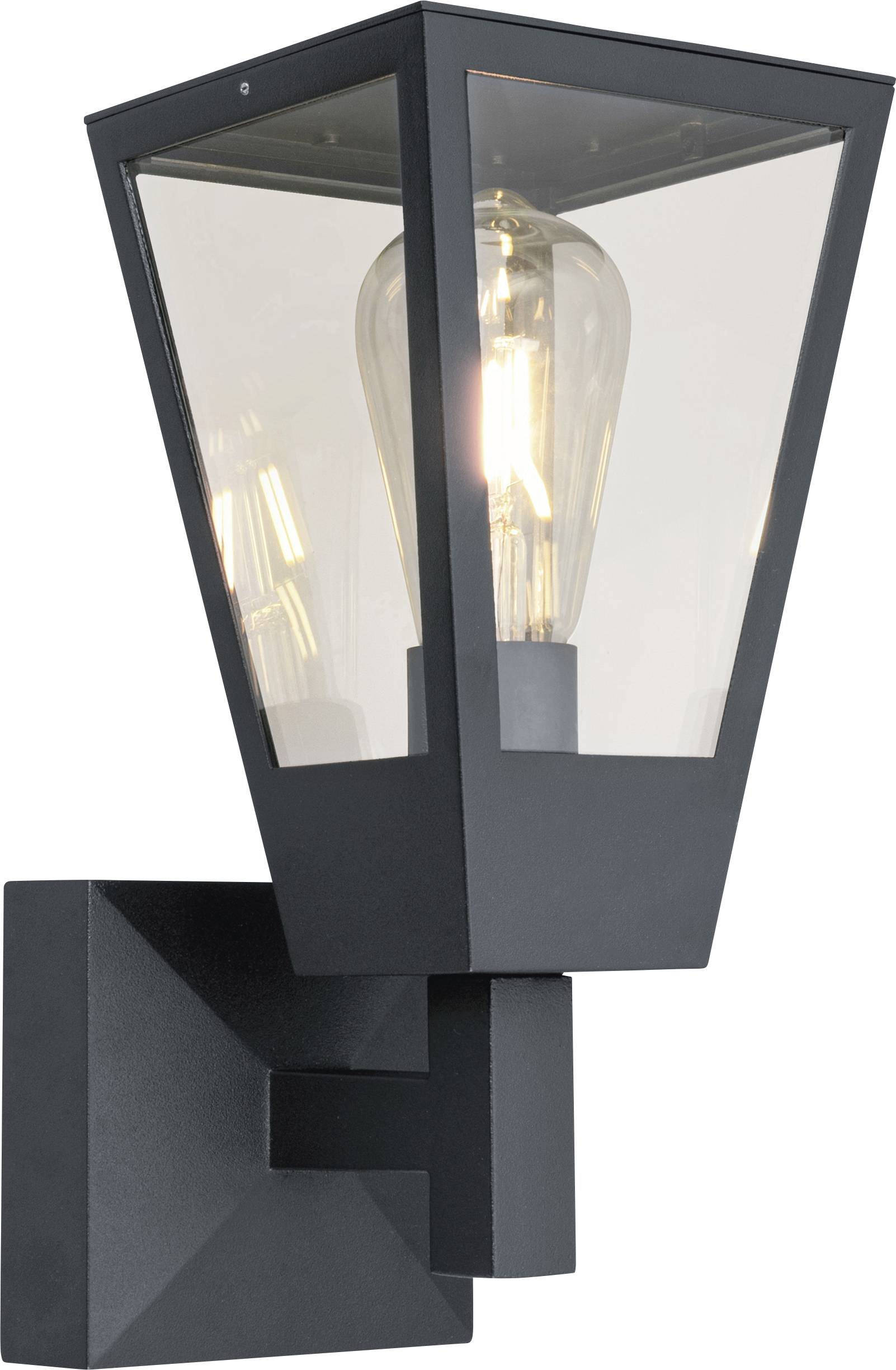 Brilliant Au&szlig;enwandleuchte, stehend 41015/63 LED-buitenlamp (wand) LED E27 20 W Antraciet, Transparant