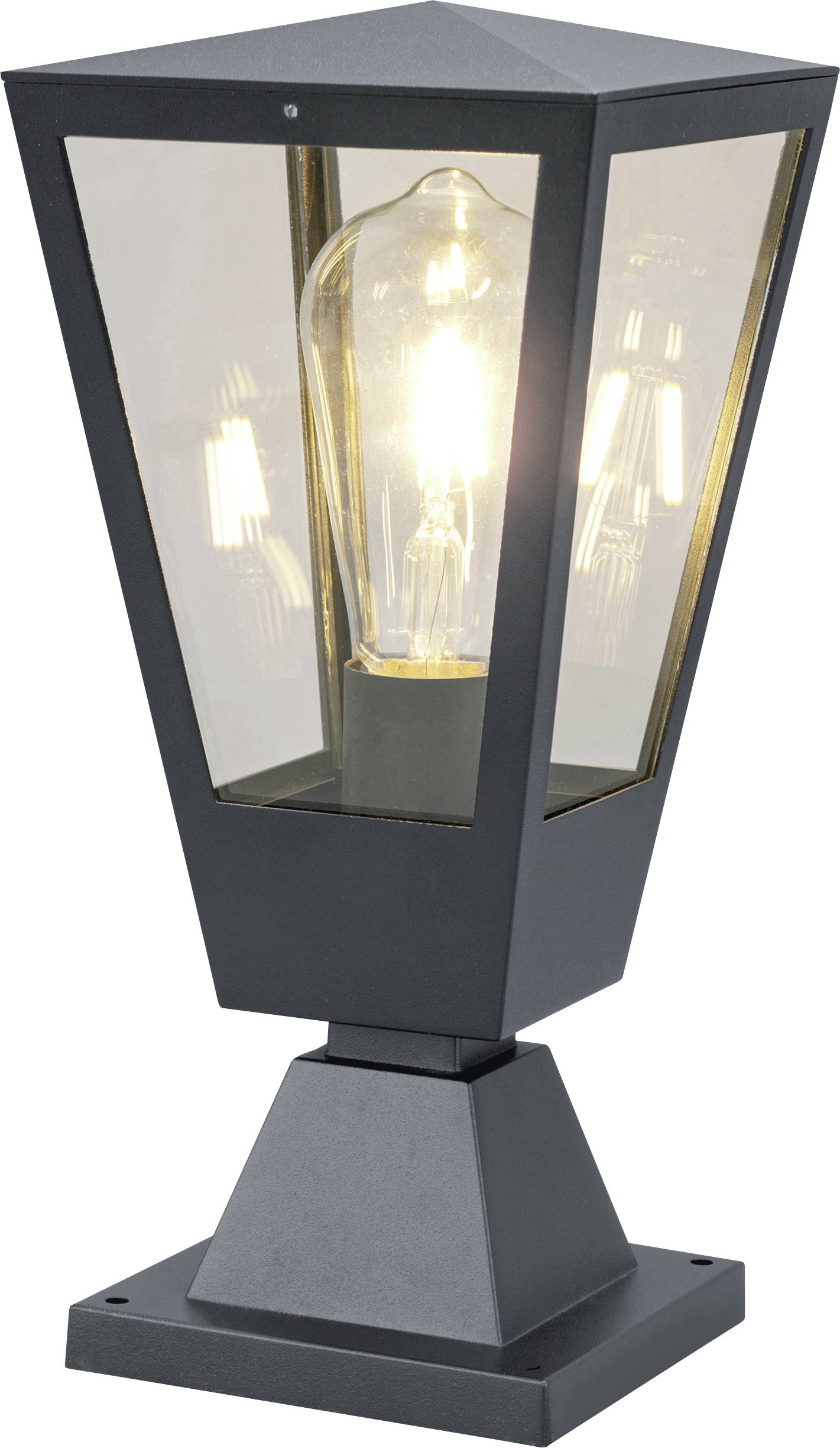 Brilliant 41016/63 Au&szlig;ensockelleuchte 45cm LED-fittinglamp LED E27 20 W Antraciet, Transparant